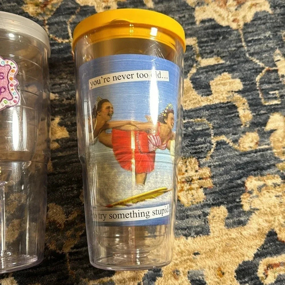 TERVIS Lot of 3 Bundle Tumblers Cups 24 ounces with lids asst styles/colors - Picture 5 of 16